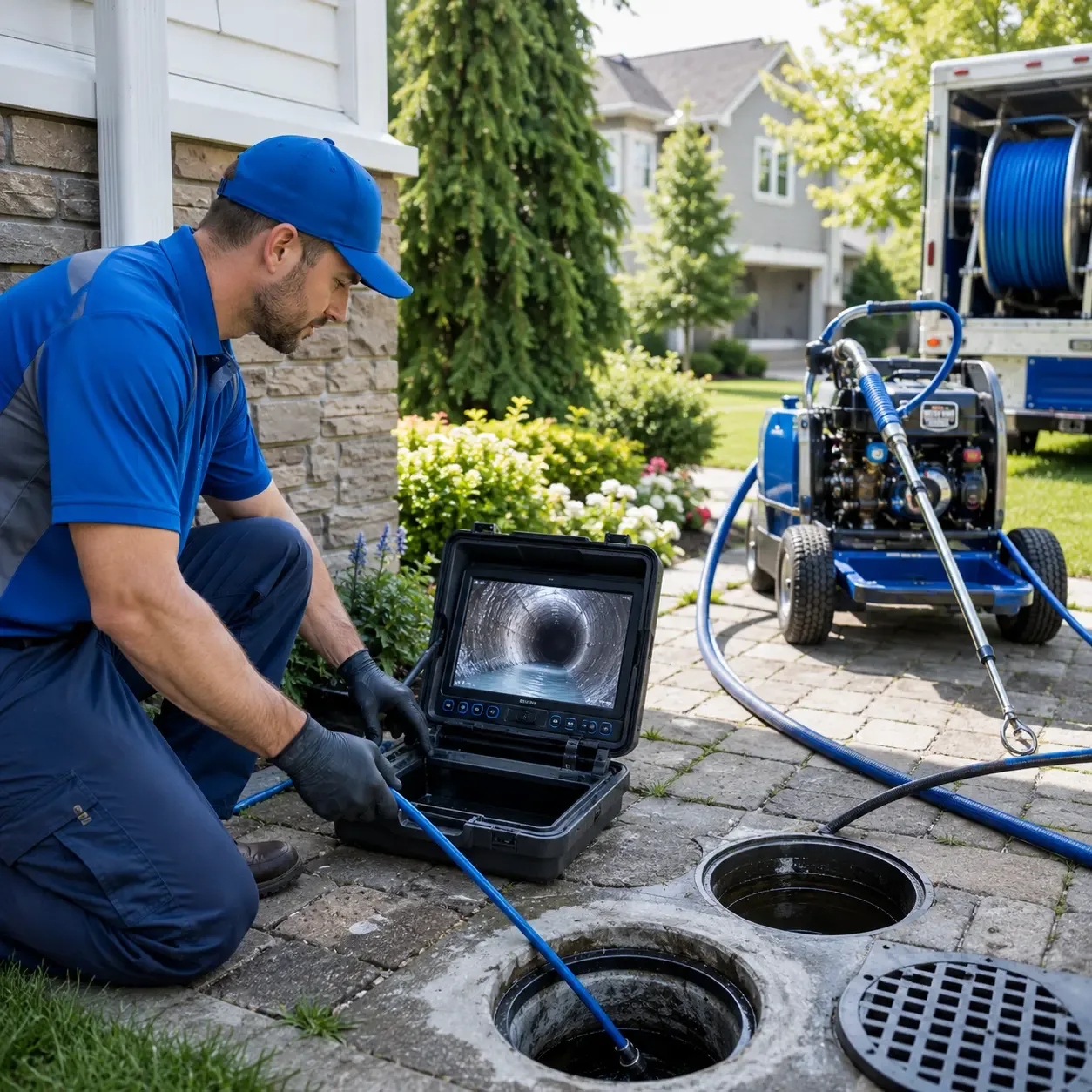 Outdoor drain cleaning professionals serving Niverville, NY